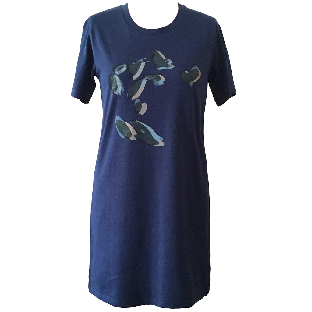 Womens Classic T Dress - Leaves