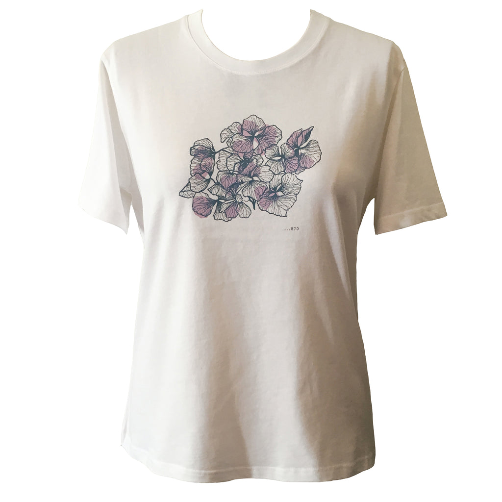 Womens T-shirt - Hydrangea